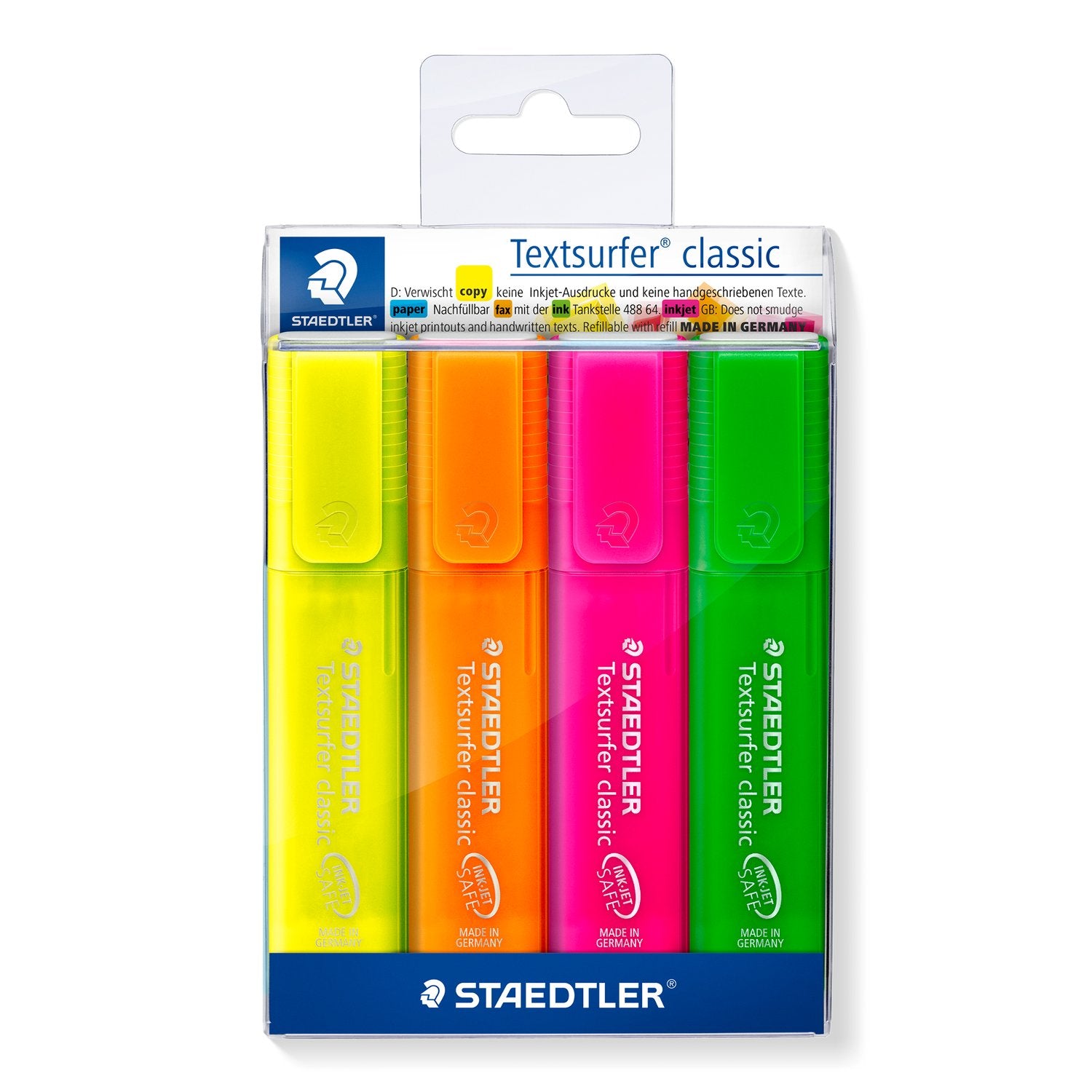 Staedtler Överstrykningspennor Textsurfer 364 neon 4/fp