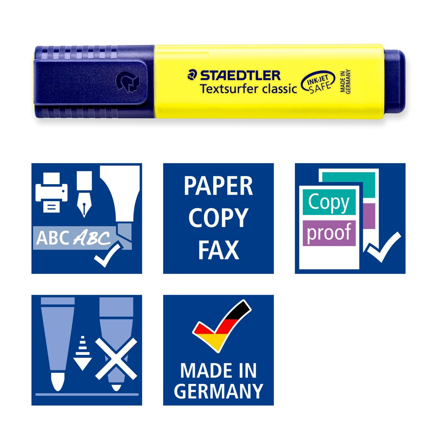 Staedtler Överstrykningspenna Textsurfer Gul Blister 10/fp