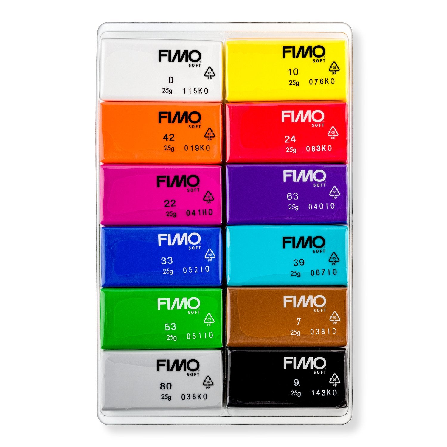 Staedtler FIMO Soft Set 12 x 1/2 Block Basic