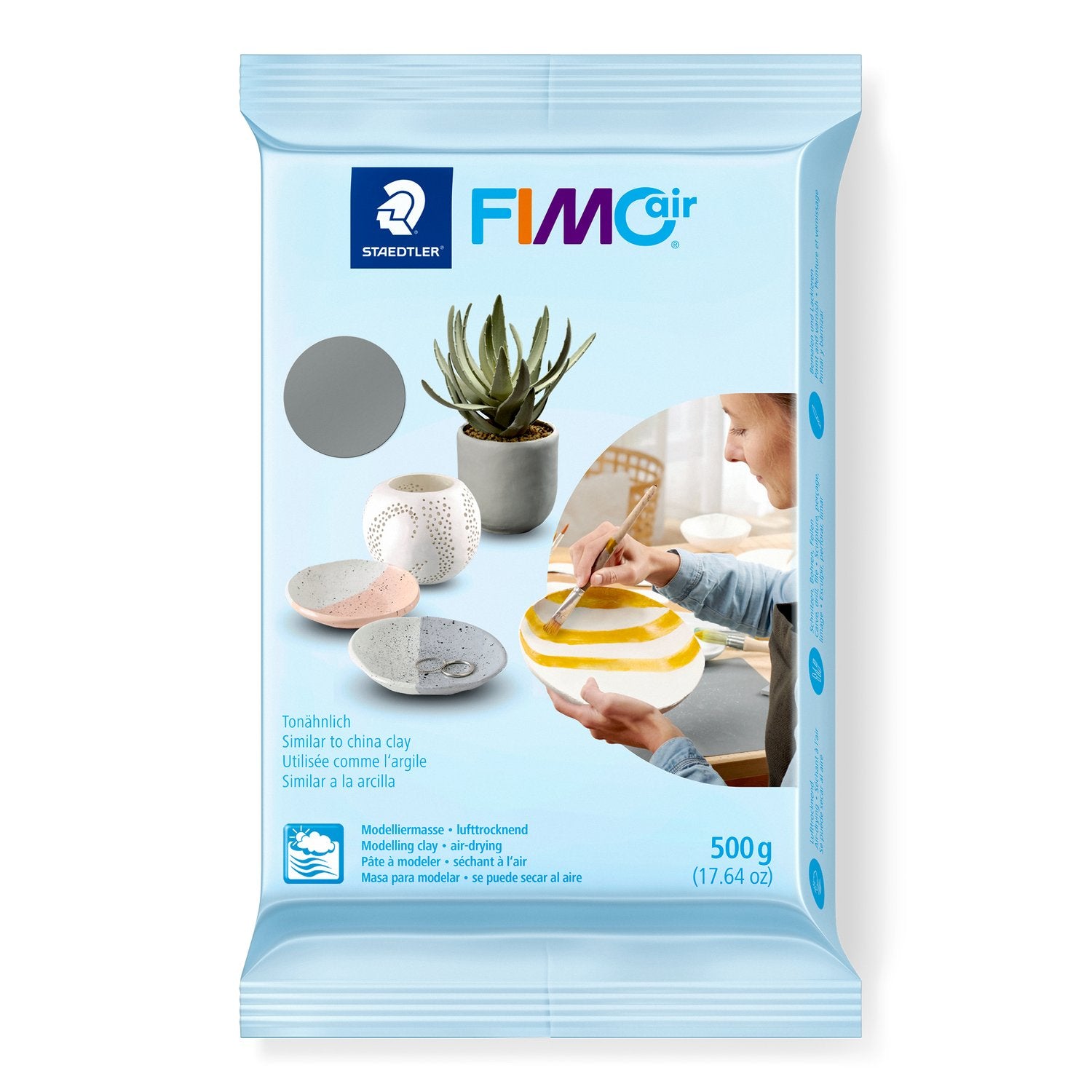 Staedtler Modellera Fimo Air 500 g Grå