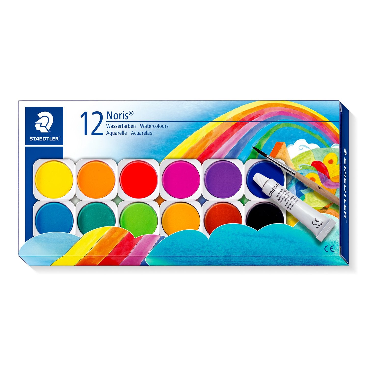Staedtler Vattenfärger med Pensel 12/fp