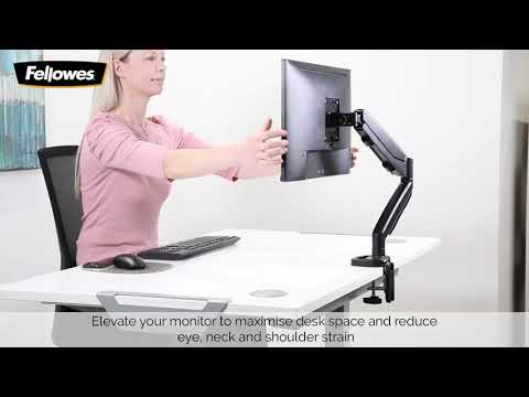 Fellowes Monitorarm Platinum Gas Dubbel