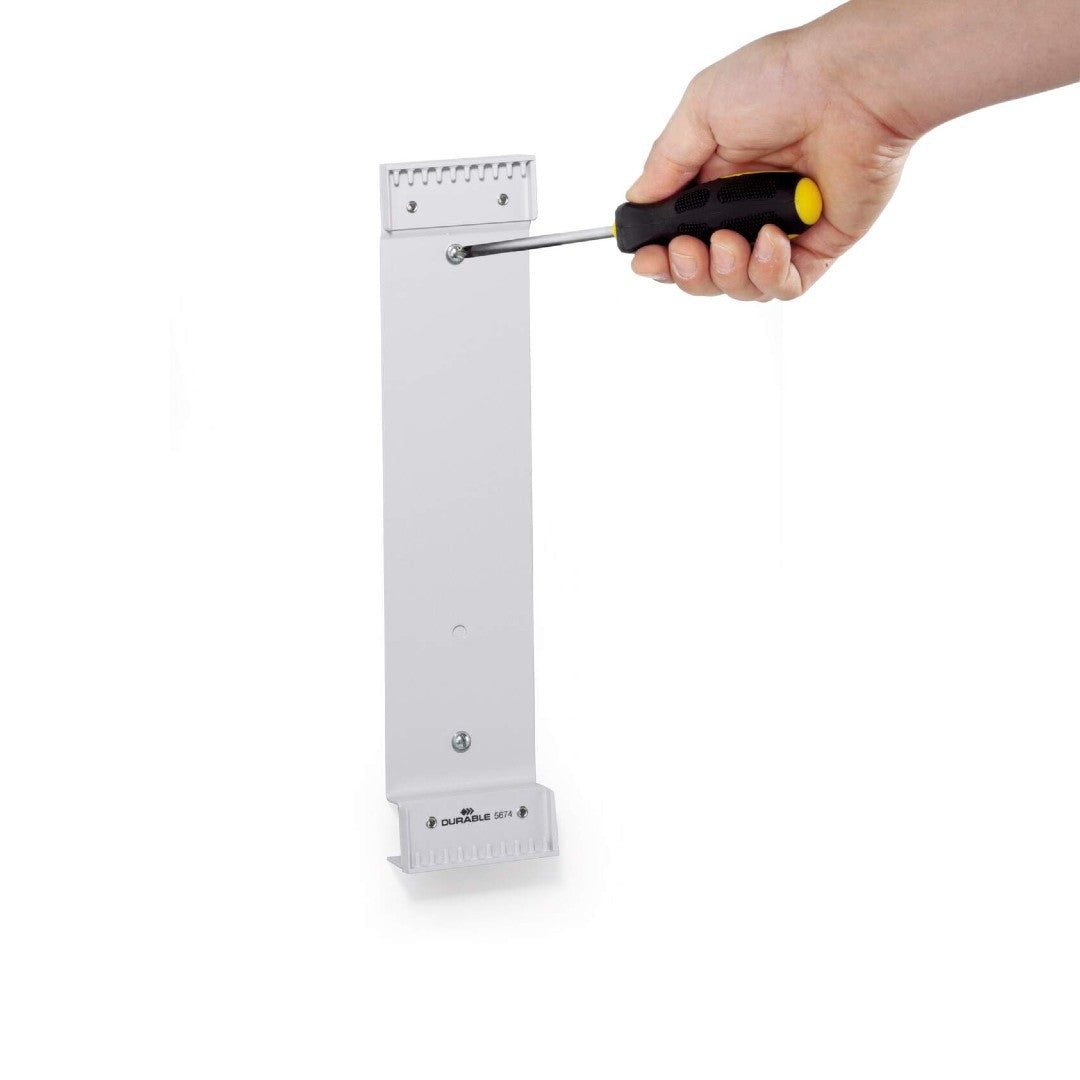 Durable Väggställ Function Modul för 10 Paneler A4 Grå